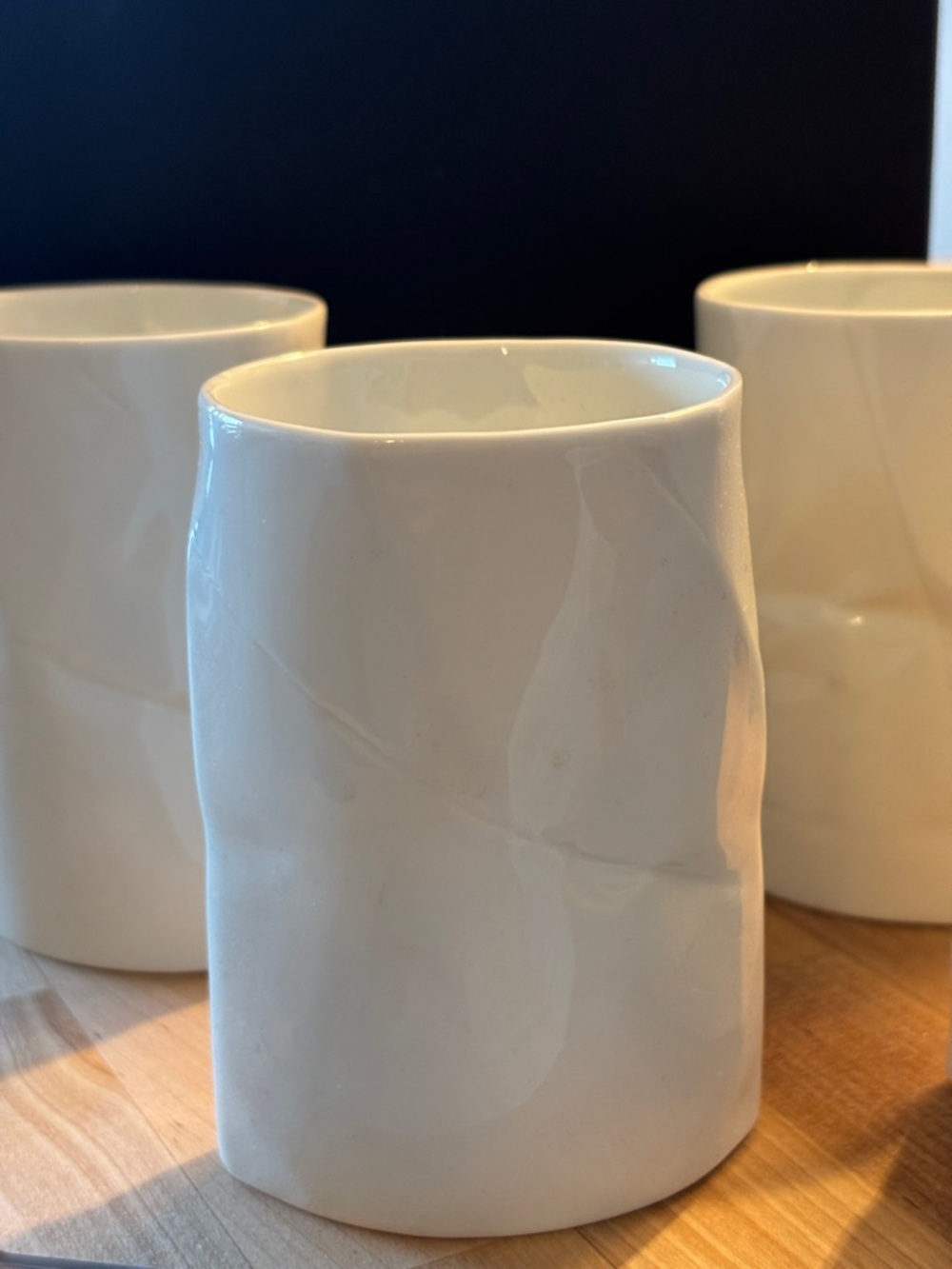 TAMPOPO Sake Cups Set of 4 Crinkled Bag New in Box